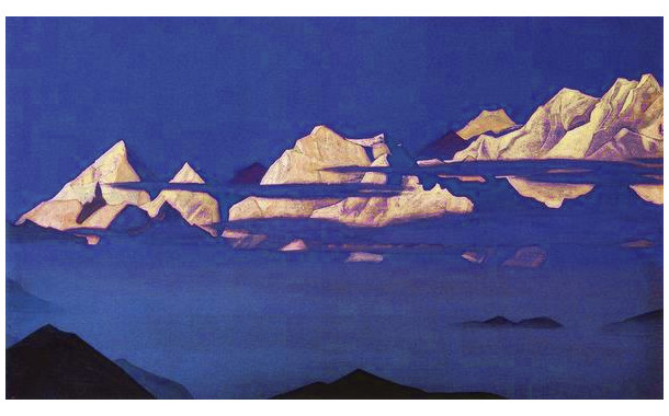 Гималаи (Канченджанга). 1933. Репродукция B2 (постер). 