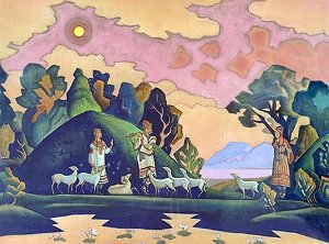 Кришна-Лель (Святой пастырь). 1932 (магнит). 