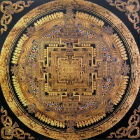 Плакат Мандала Калачакры (30 x 30 см). 