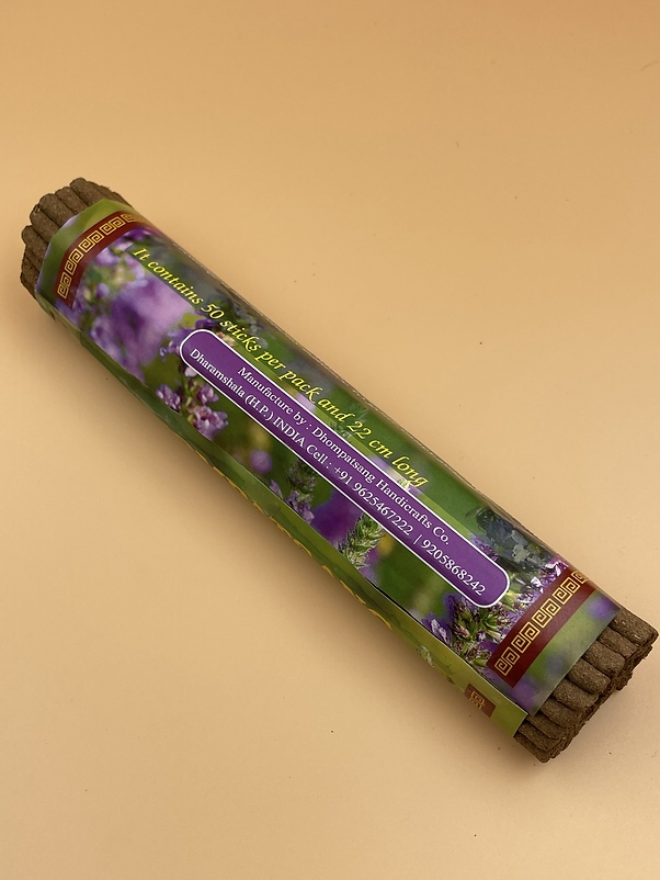 Благовоние Dhompatsang Tibetan Lavender Incense / лаванда, 50 палочек по 21 см