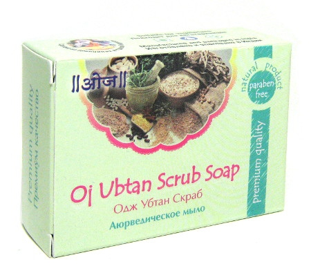 Мыло аюрведическое омололаживающее Oj Ubtan Scrub Soap (100 г) (discounted)