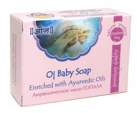 Мыло аюрведическое для детей от 3 месяцев ГОПАЛА Oj Baby Soap