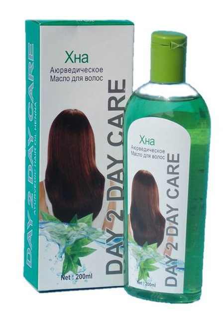 Аюрведическое масло для волос Хна (Ayurvedic Hair Oil Day 2 Day Care Henna) (discounted)