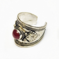 Купить Кольцо с красным камнем (2,3 см) в интернет-магазине Ариаварта