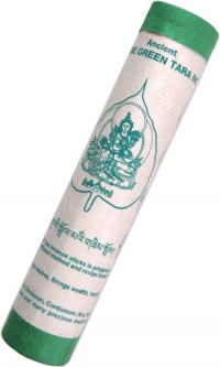 Купить Ancient Bhutanese Green Tara Incense (Древнее бутанское благовоние Зеленая Тара), 19 палочек по 18,5 см в интернет-магазине Ариаварта