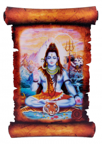 Купить Картина на стену в виде свитка Шива (29 x 42,5 см) в интернет-магазине Ариаварта