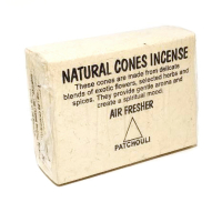 Купить Natural Cones Incense Patchouli (Натуральное конусное благовоние Пачули), 25 конусов по 3 см в интернет-магазине Ариаварта