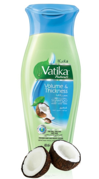 Шампунь для волос Dabur Vatika Naturals Volume and Thickness (для придания объема) (400 мл). 
