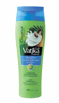 Шампунь для волос Dabur Vatika Naturals Volume and Thickness (для придания объема) (200 мл). 