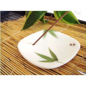 Подставка под благовония керамическая Bamboo Leaf (лист бамбука)