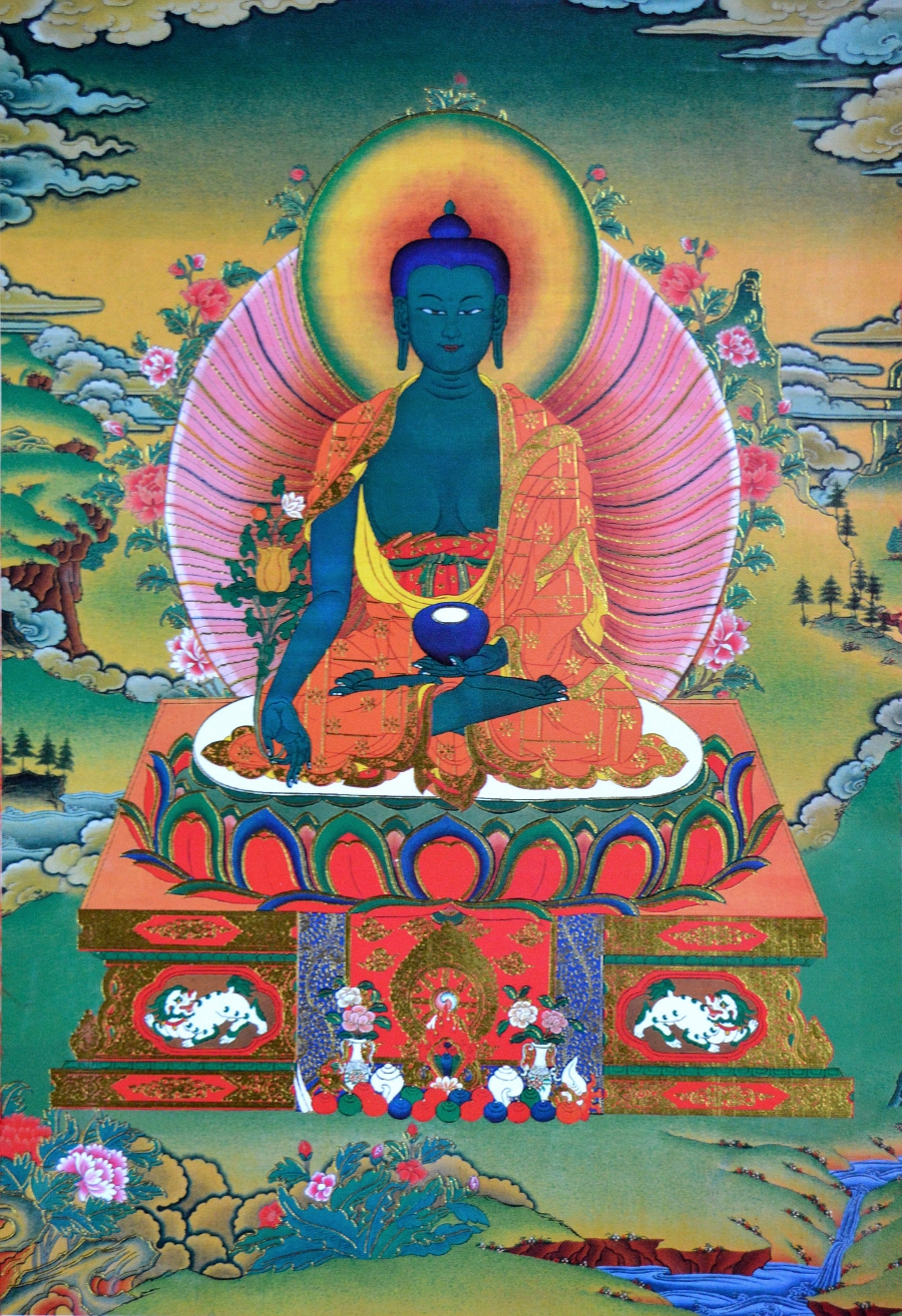 Тханка Будда Медицины (печатная)