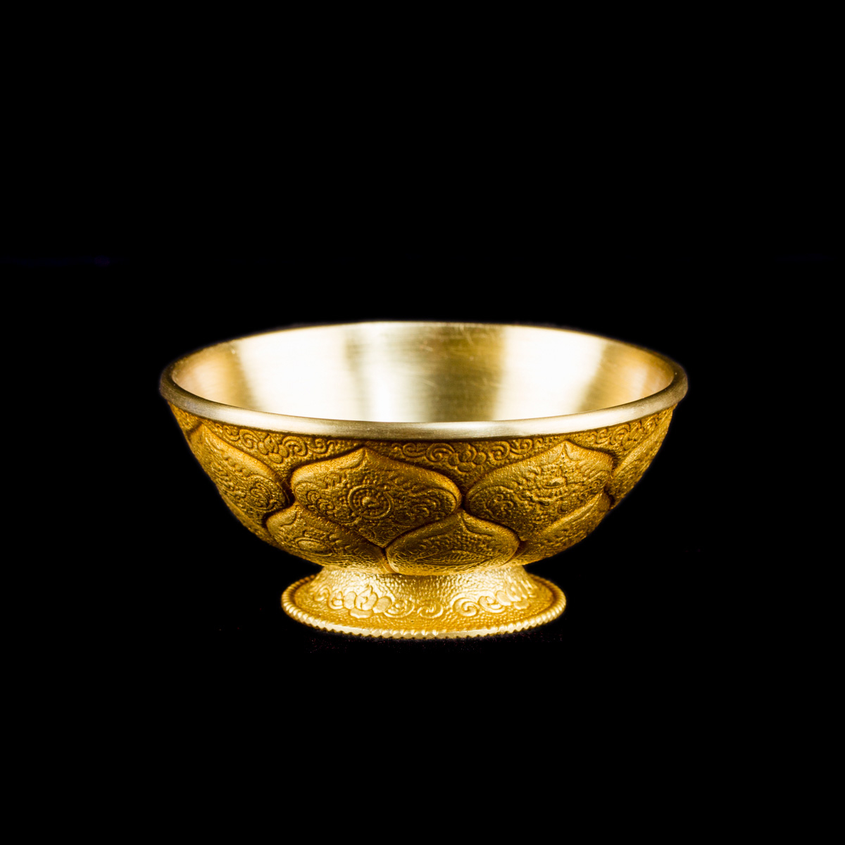 Чаши для подношений (набор из 7 шт.), 8 см, золотистые, металл, Китай