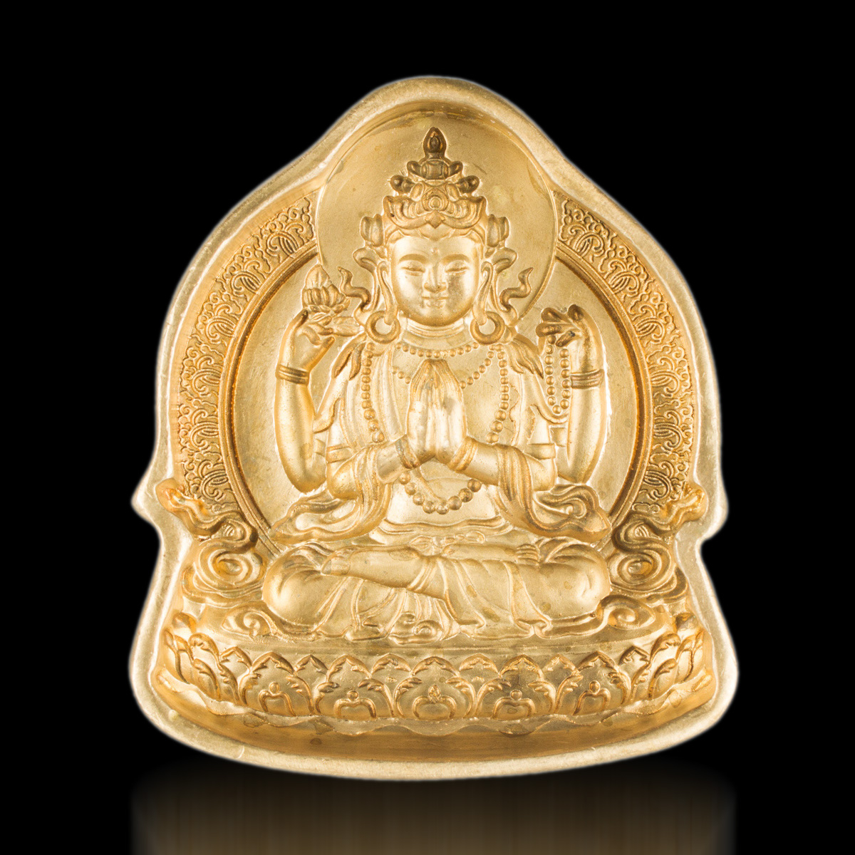 Форма для изготовления ца-ца Авалокитешвара (7,8 x 9,3 см), 7,8 x 9,3 см