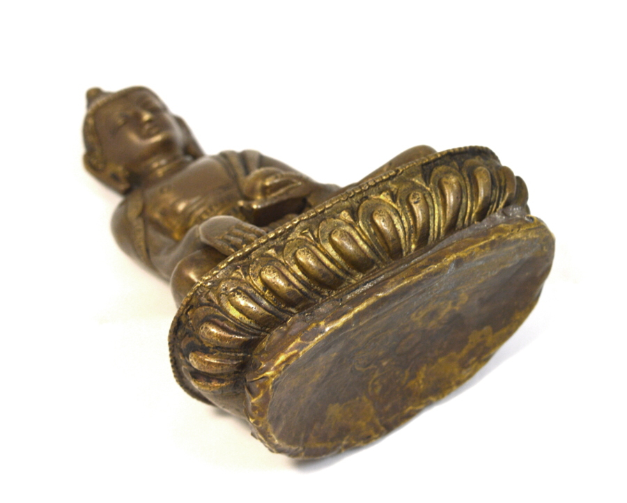 Статуэтка Будды Шакьямуни, бхумиспарша-мудра (металл), 14,5 см