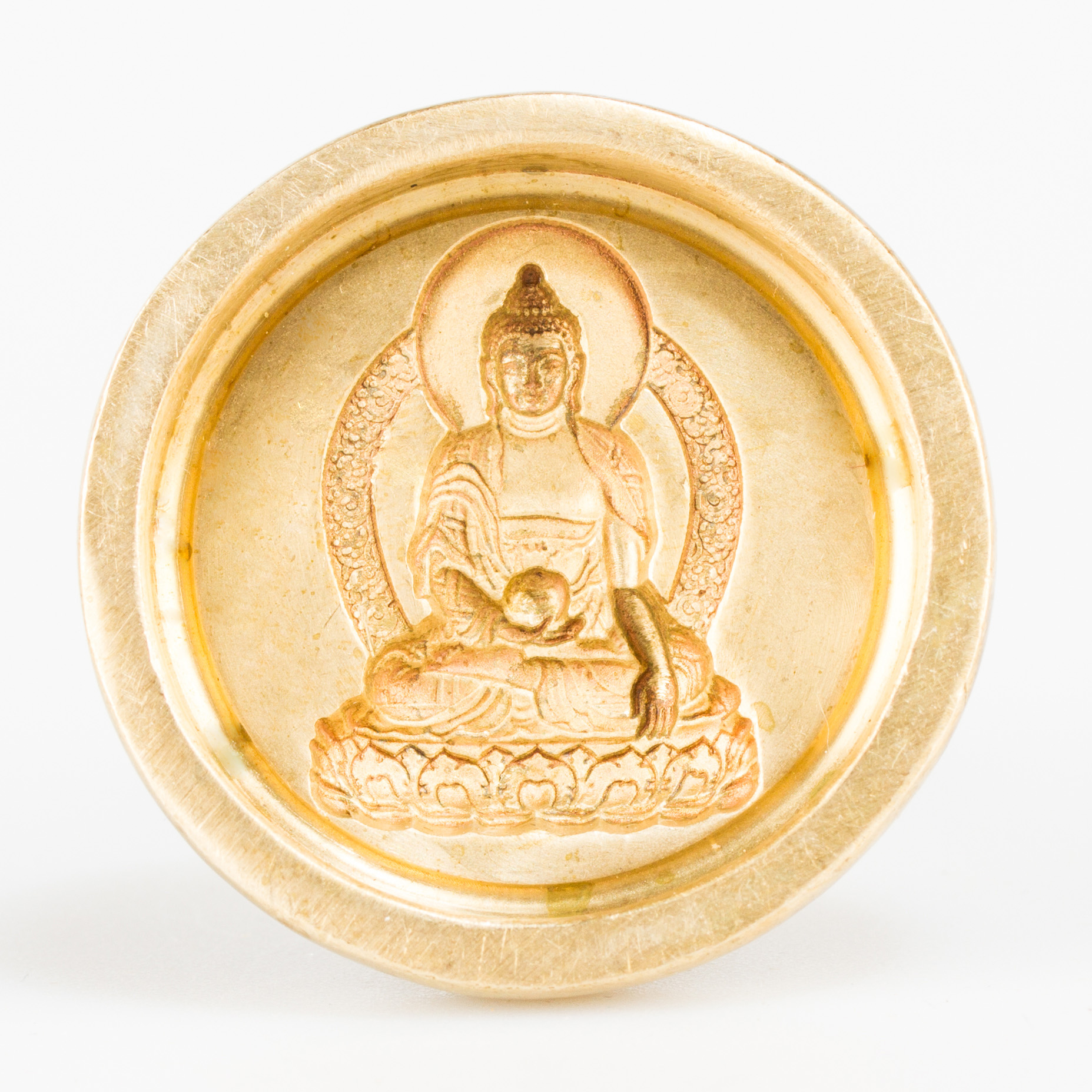 Форма для изготовления ца-ца Будда Шакьямуни (круглая, 3,9 см)