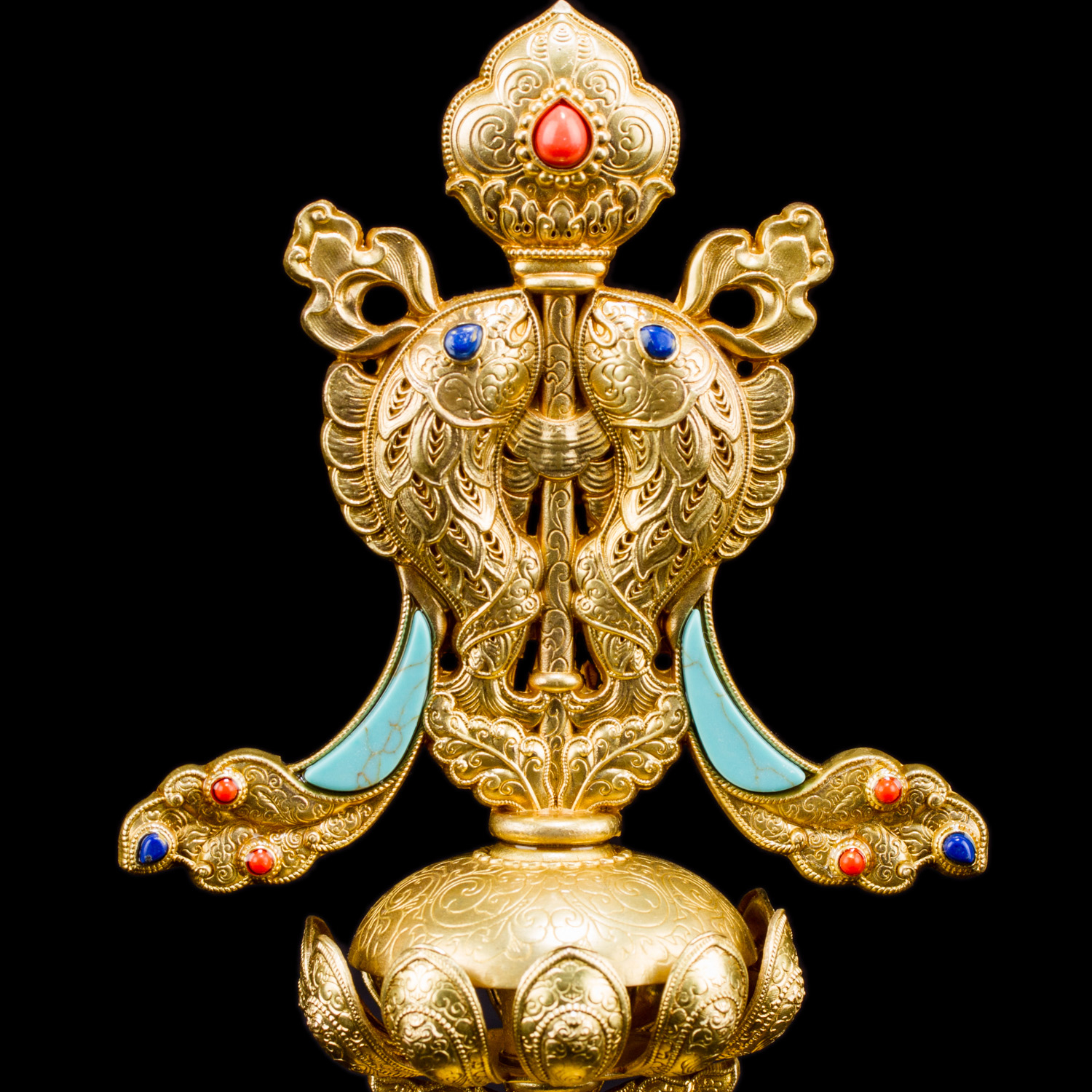 Набор статуэток "Аштамангала (Восемь Драгоценных Символов)", 16,5 см