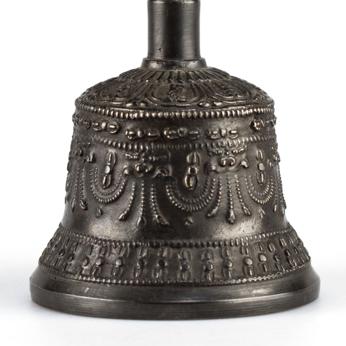 Колокольчик с ваджрой (темно-золотистый), 12 см, Дехрадун (Индия)