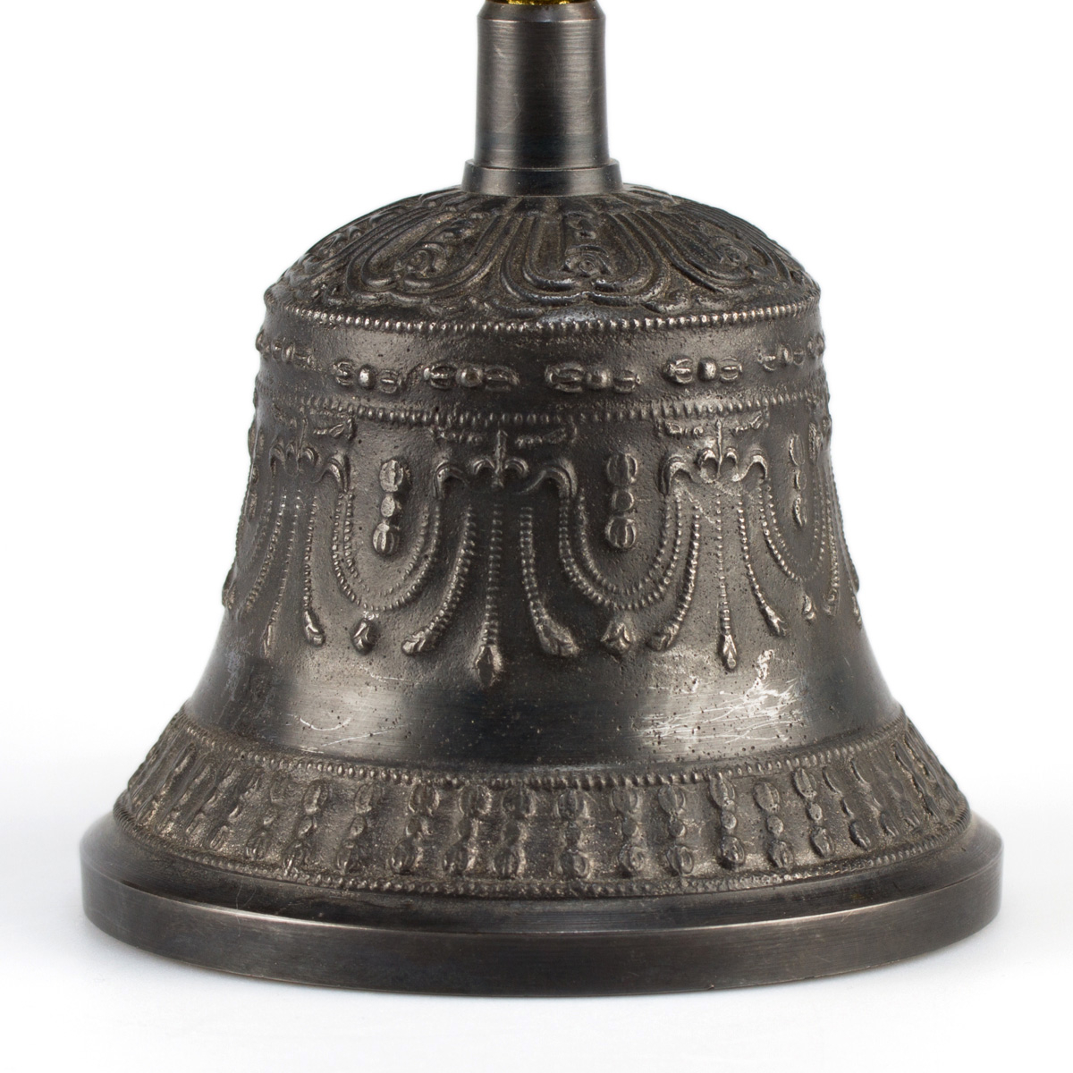 Колокольчик с ваджрой (темно-золотистый), 17,5 см, Дехрадун (Индия)