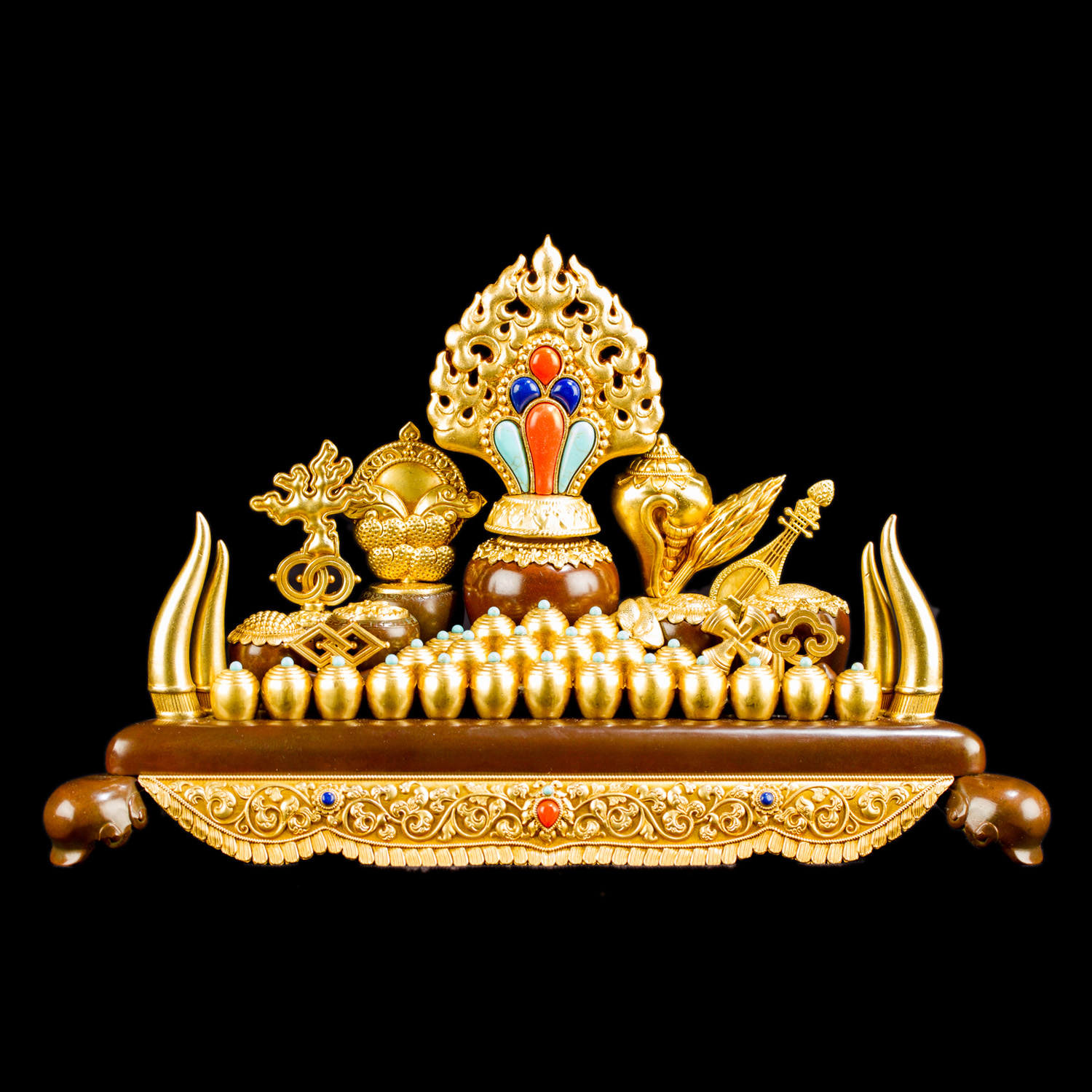 Набор украшений тибетского традиционного буддийского алтаря