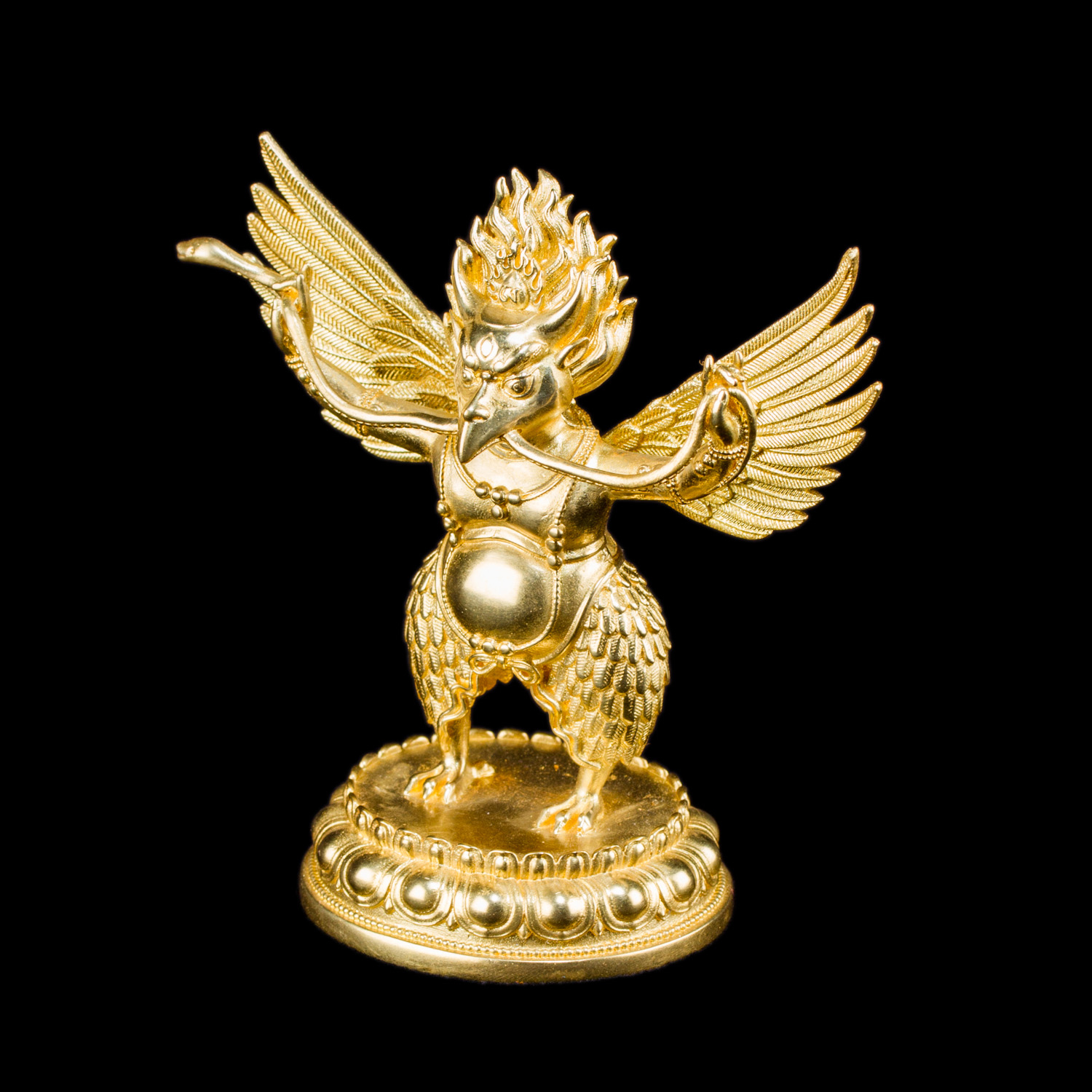 Статуэтка Гаруды золотистая, 8,7 см, 8,7 см, золотой