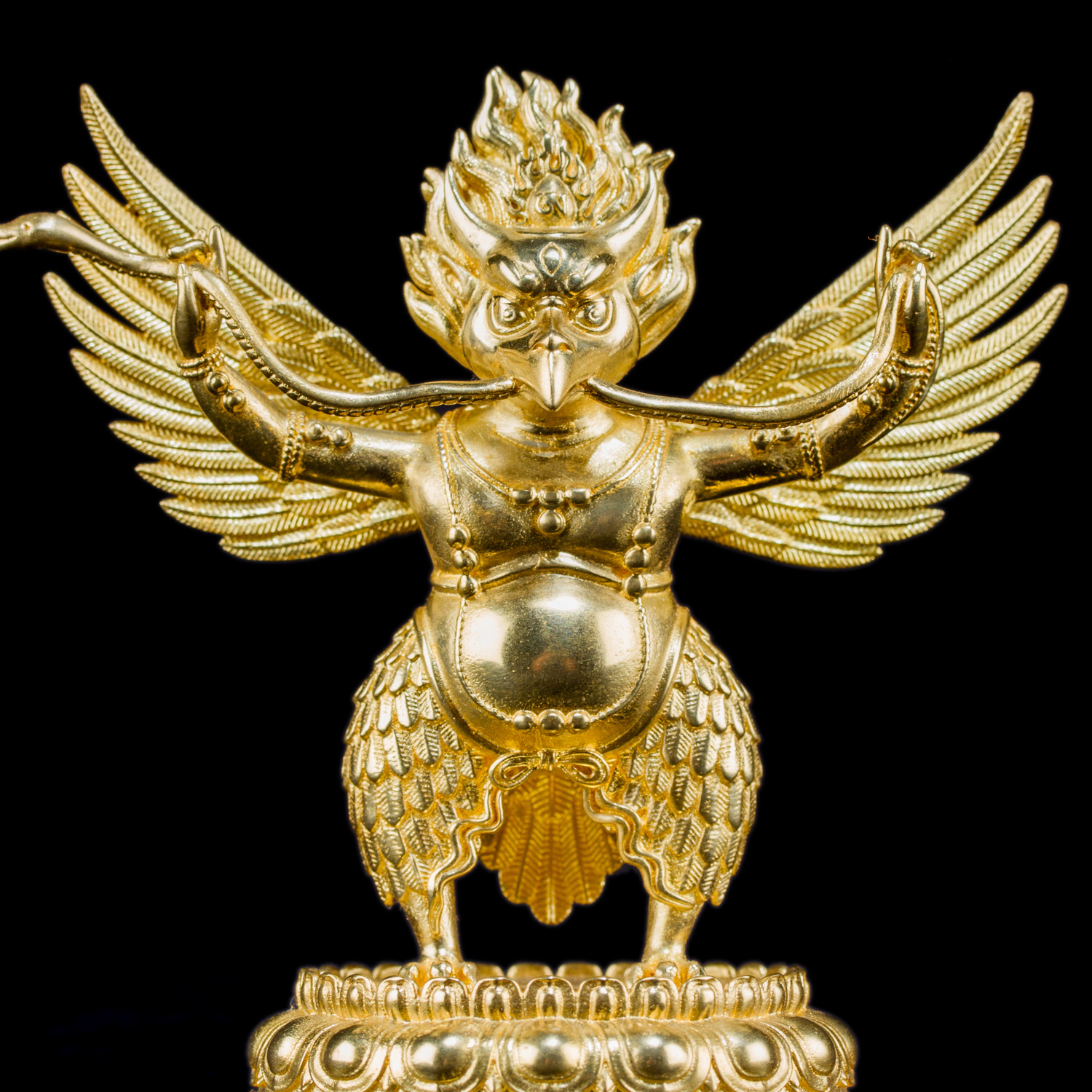 Статуэтка Гаруды золотистая, 8,7 см, 8,7 см, золотой