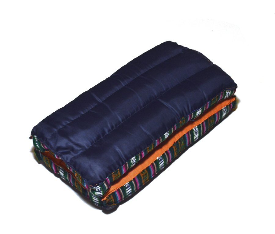 Подушка для медитации складная в чехле, оранжевая, 28 х 28 см