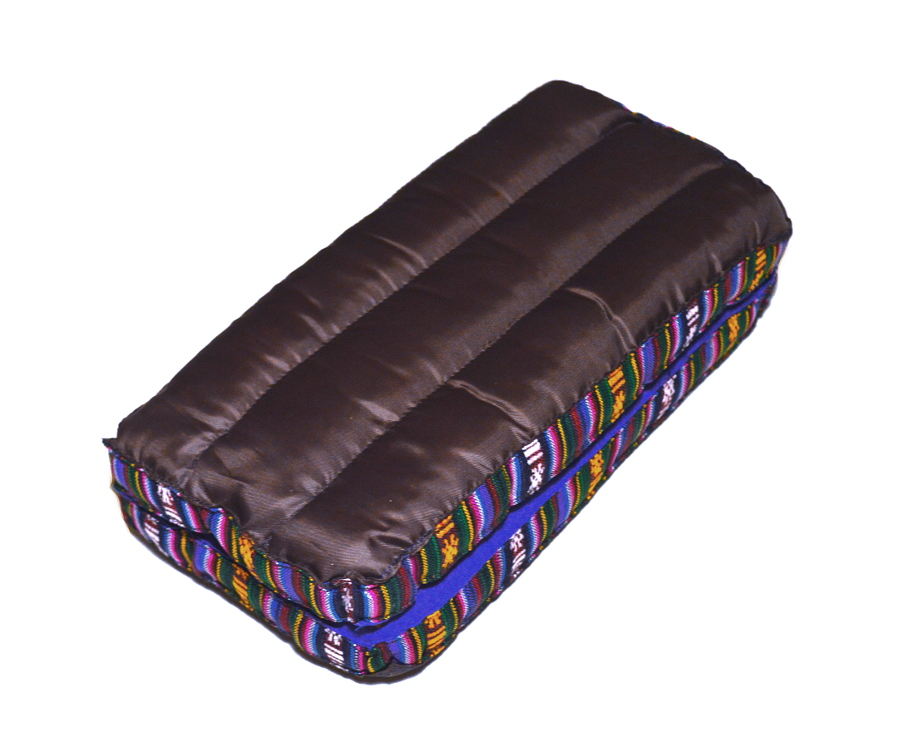 Подушка для медитации складная в чехле, синяя, 28 х 28 см