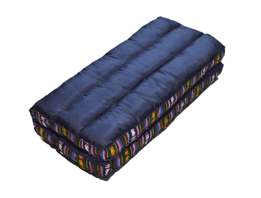 Подушка для медитации складная в чехле, голубая, 32 х 34 см