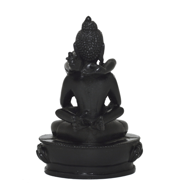 Статуэтка Самантабхадры (Яб-Юм), черная, композит, 12,5 см (discounted)