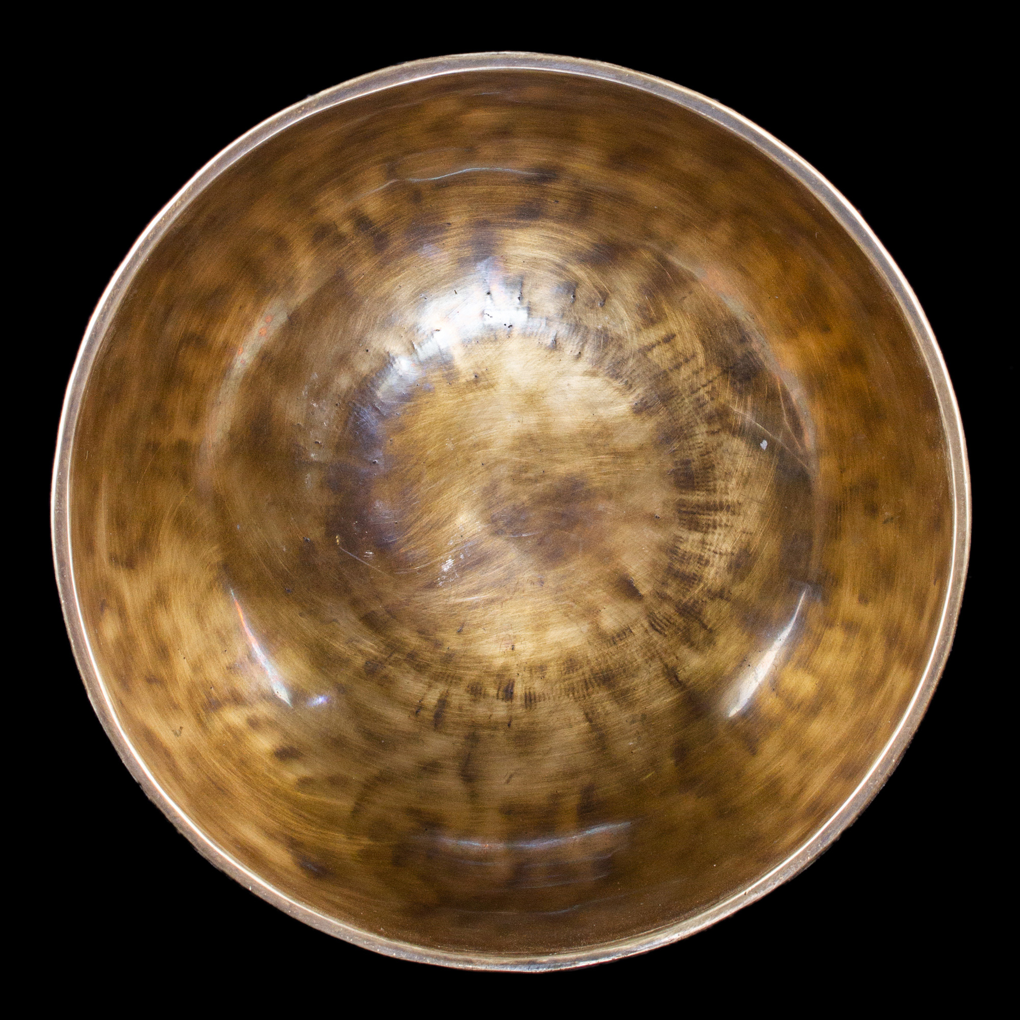 Поющая чаша №34, с гравировкой ОМ МАНИ ПАДМЕ ХУМ (18 x 9 см)