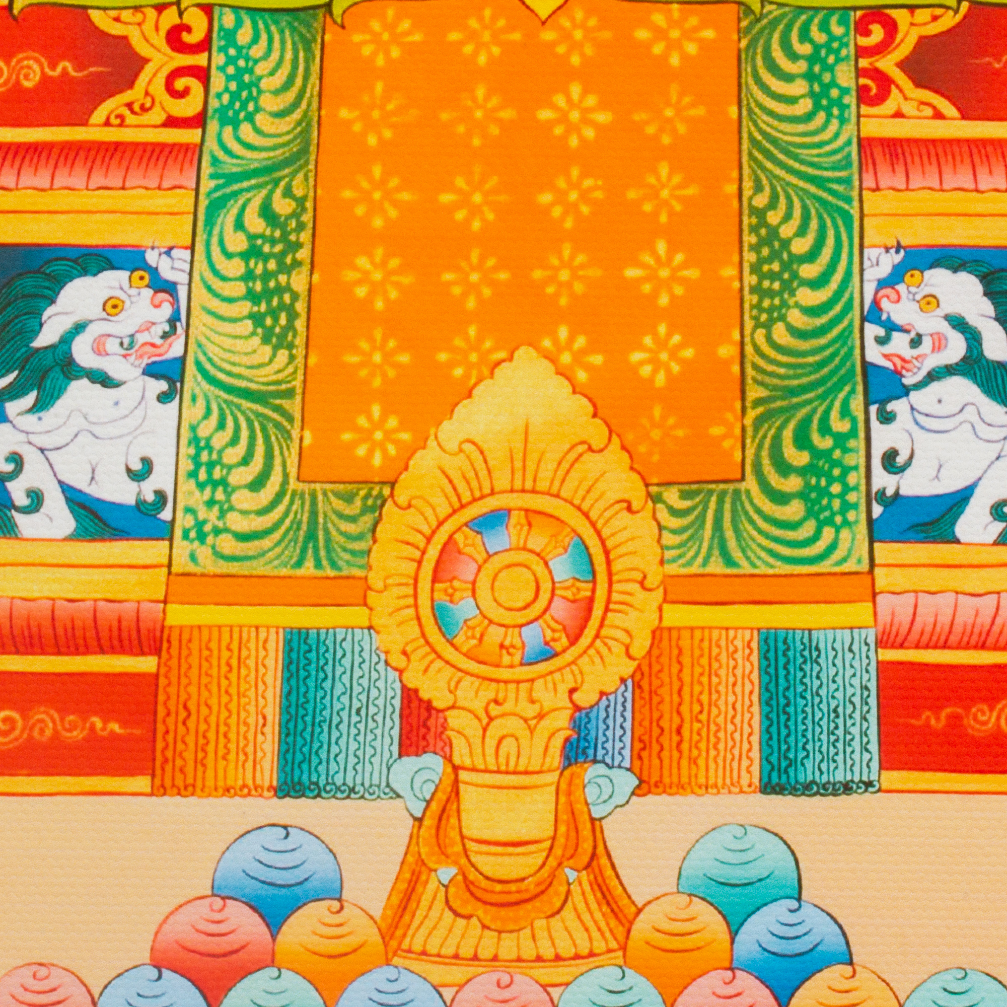 Тханка печатная на холсте Авалокитешвара (32,5 х 45 см)