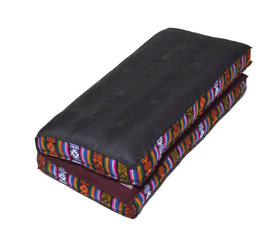 Подушка для медитации складная, бордовая, 35 x 36 см