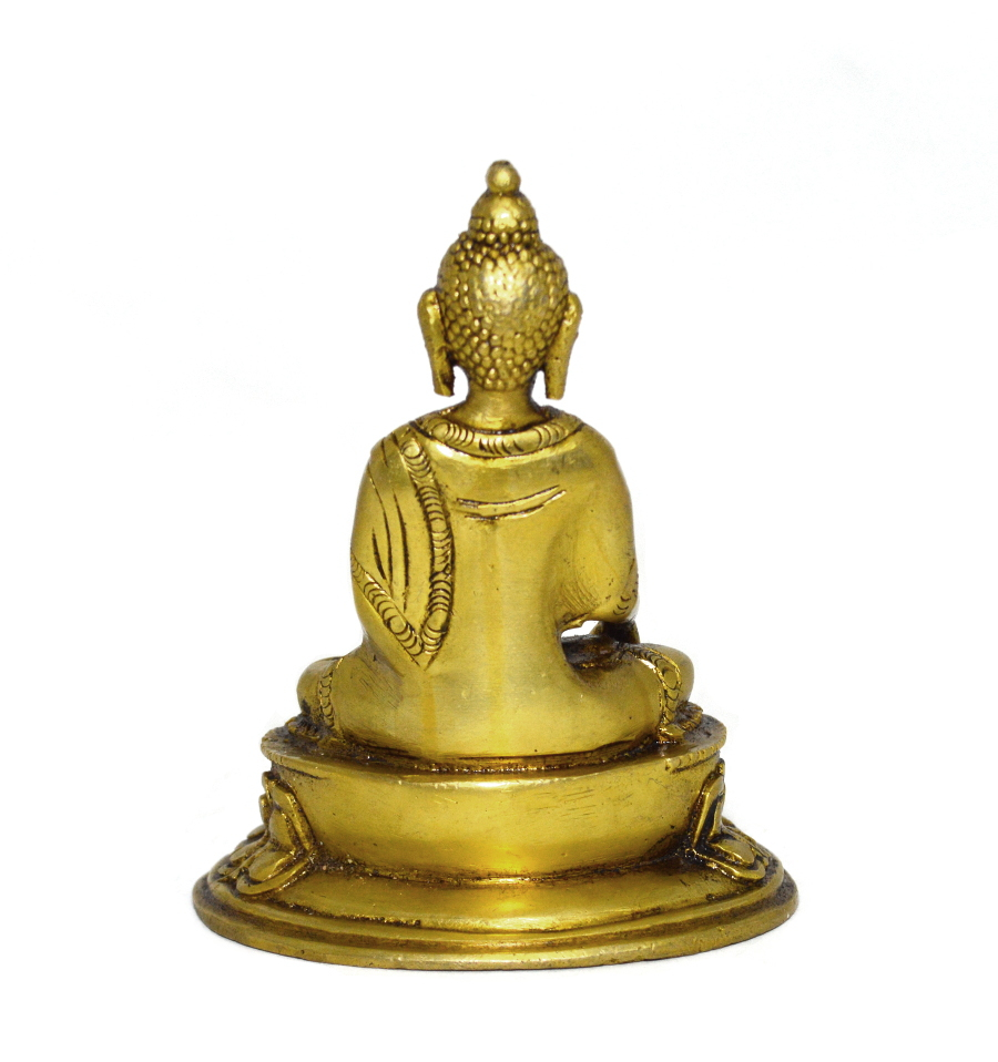 Статуэтка Будды Шакьямуни (бхумиспарша-мудра), 12 см, светлая
