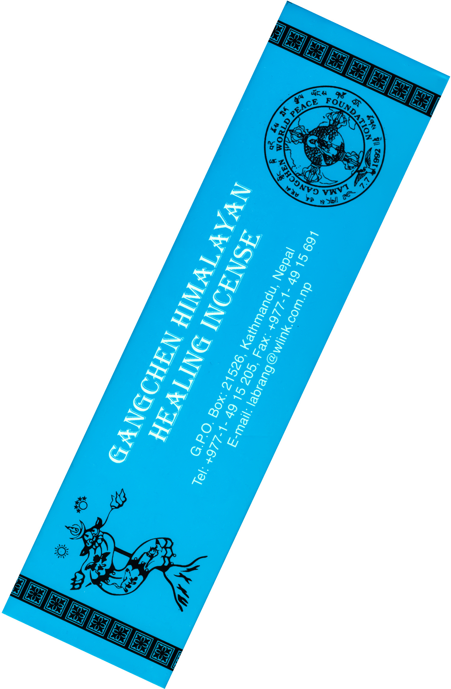 Благовоние Gangchen Himalayan Healing Incense (Агар-31), 20 палочек по 13,5 см. 