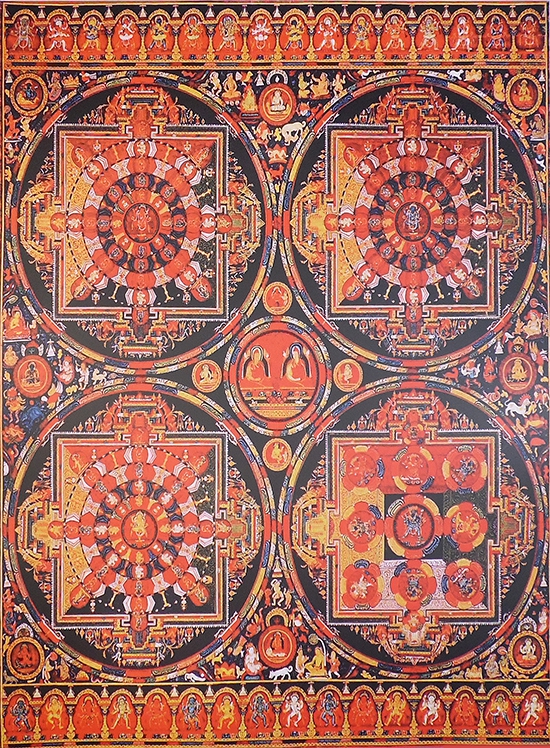 Плакат четыре Мандалы (30 x 40 см)