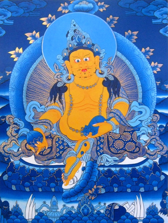 Плакат Дзамбала на синем фоне (30 x 40 см)