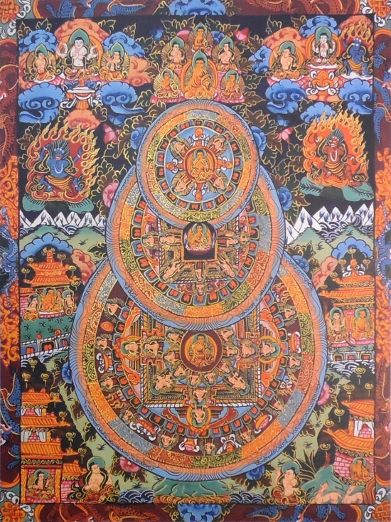 Плакат Тройная мандала Будды (30 x 40 см)