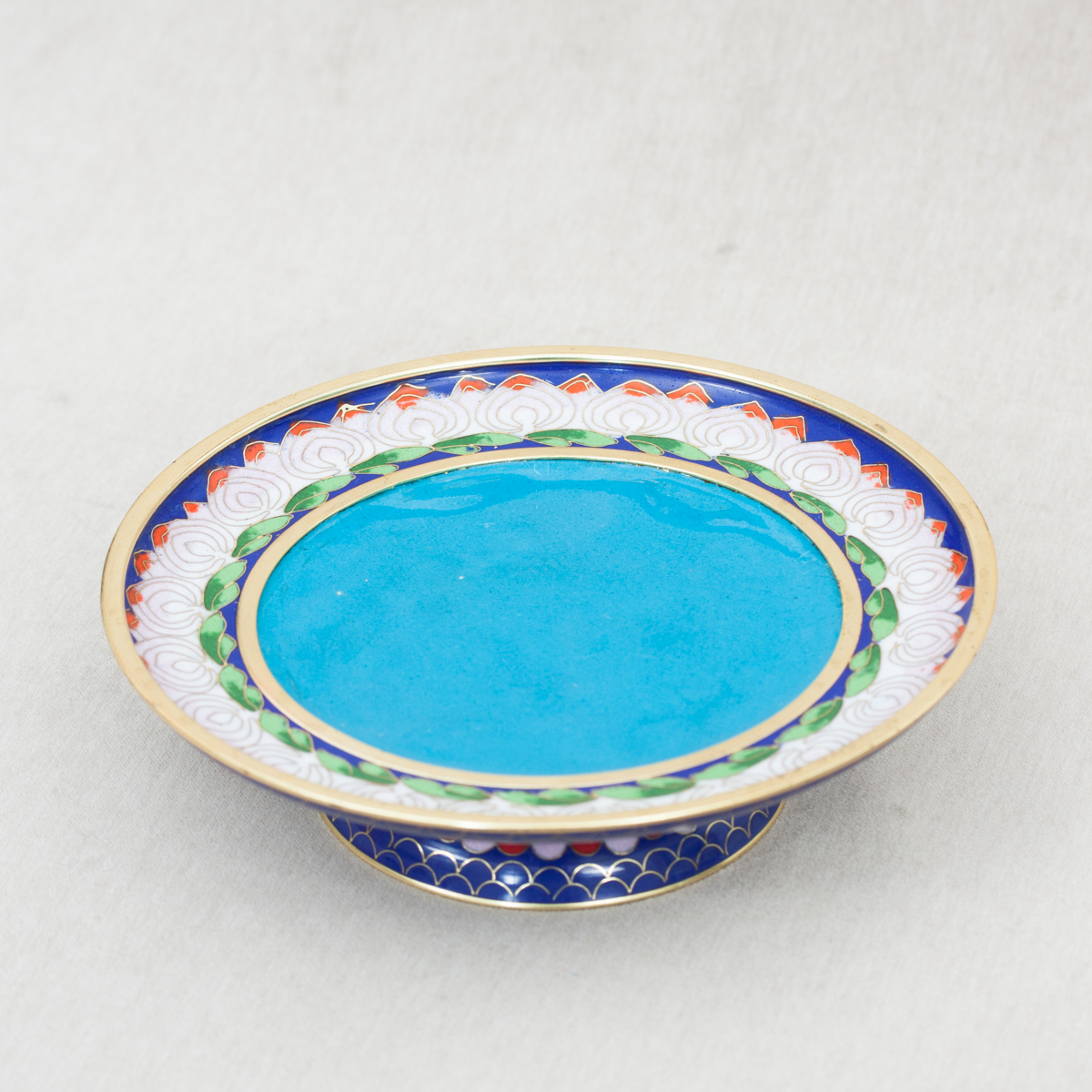 Блюдо для подношения мандалы (синее, 18 см)
