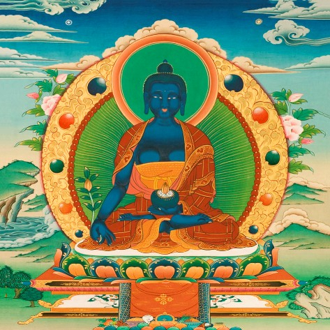 Открытка Будда Медицины (13 x 13 см)