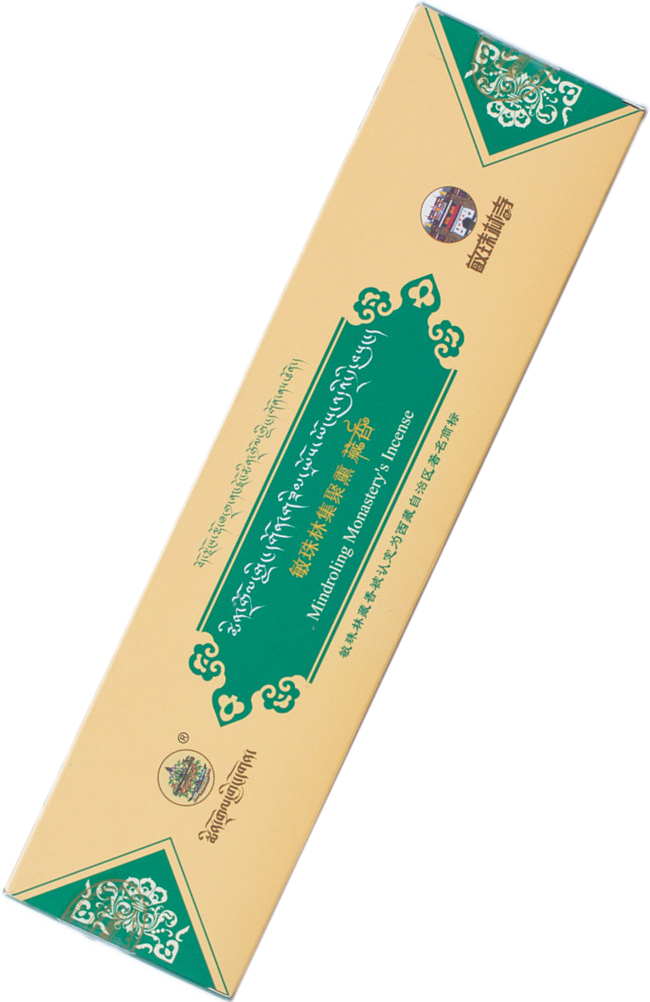 Благовоние Миндролинг (Mindroling Monastery's Incense), зелёная упаковка, 100 палочек по 24 см