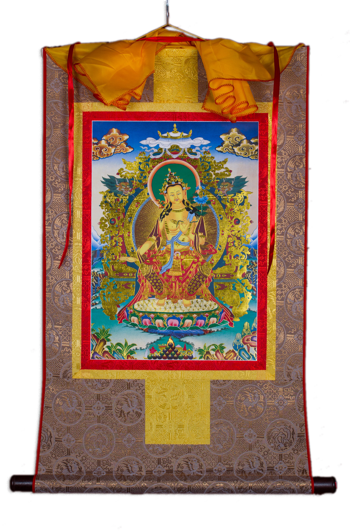 Тханка Будда Майтрея (печатная, 51 х 83 см)