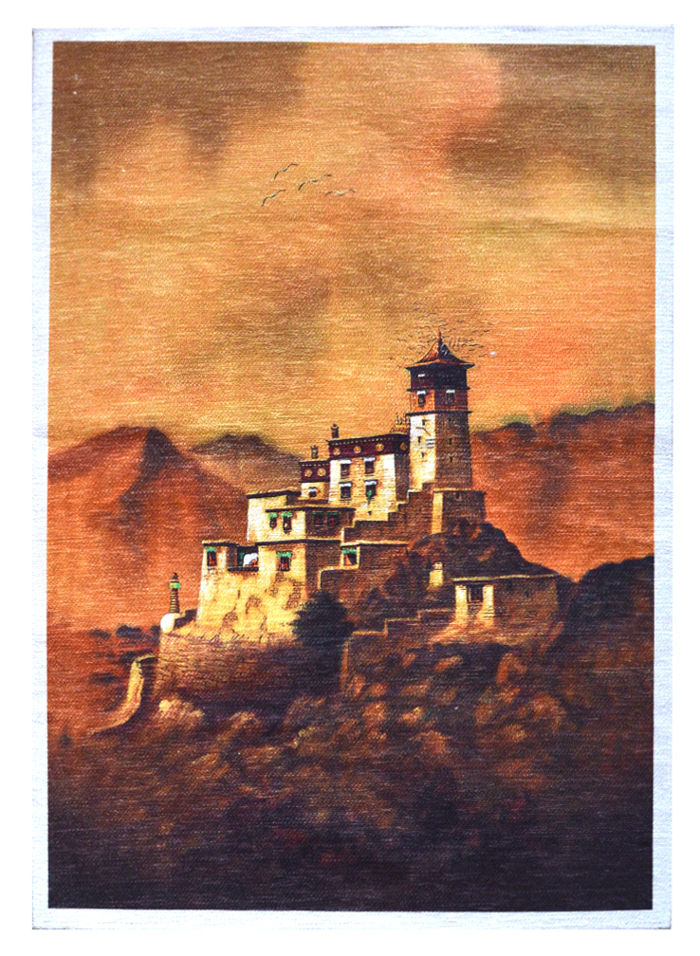 Панно "Монастырь" (43 x 61 см)