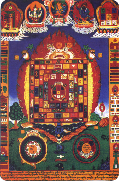 Наклейка Тибетская астрологическая диаграмма (10 x 14,8 см) (discounted)