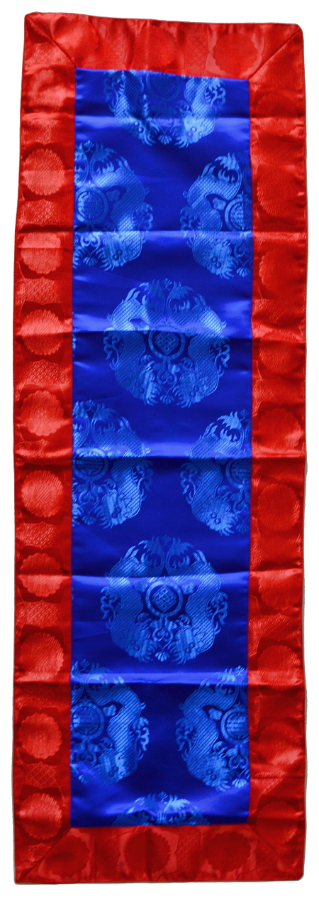 Алтарное покрывало (синее с красной окантовкой), 36,5 x 110 см