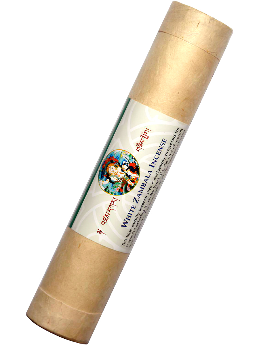 Благовоние White Zambala Incense (Белый Дзамбала), 33 палочки по 19 см