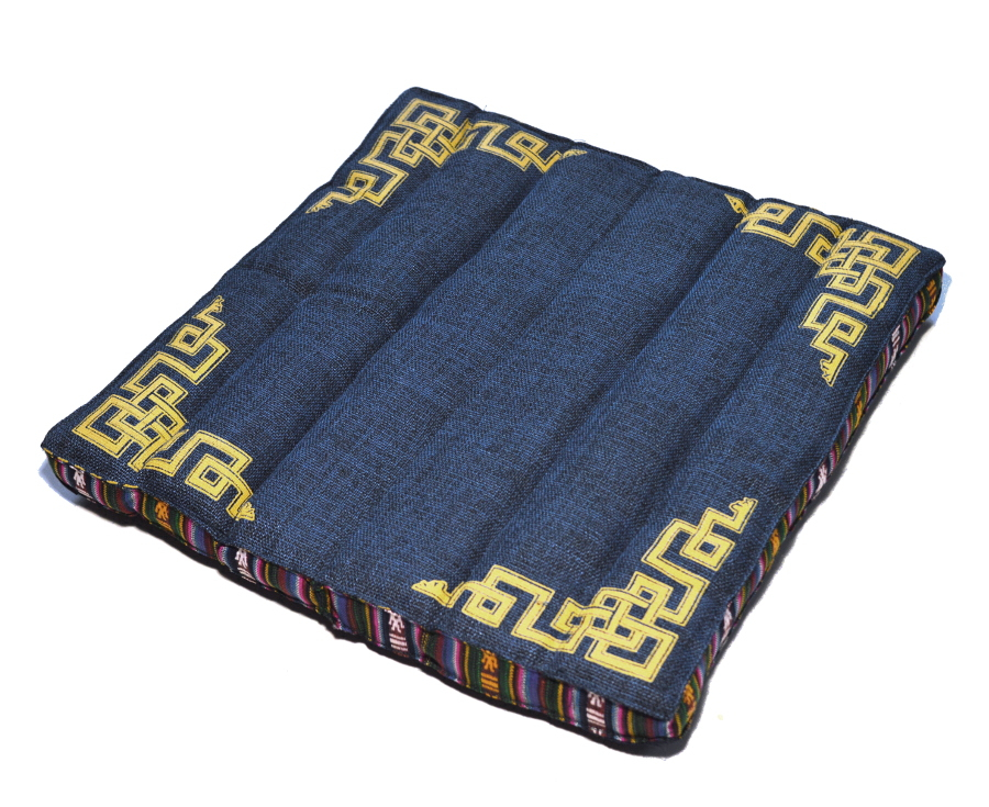 Подушка для медитации складная в чехле, голубая, 32 х 34 см