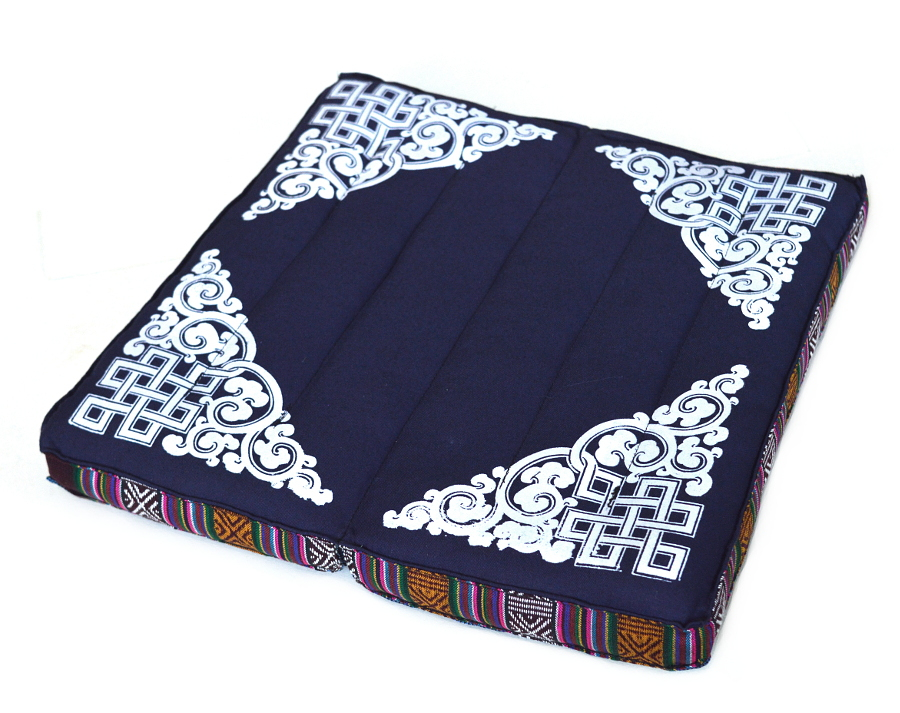 Подушка для медитации складная, темно-синяя, 35 х 37 см, 35 х 37 см, темно-синий