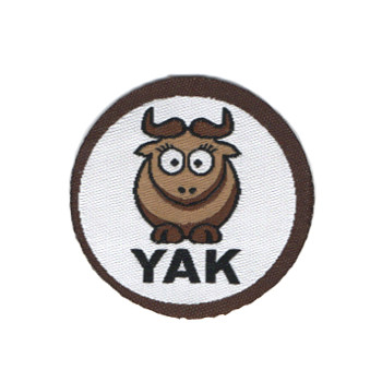 Нашивка "YAK", 6,5 см. 