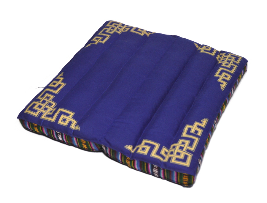 Подушка для медитации складная, синяя, 32 х 35 см
