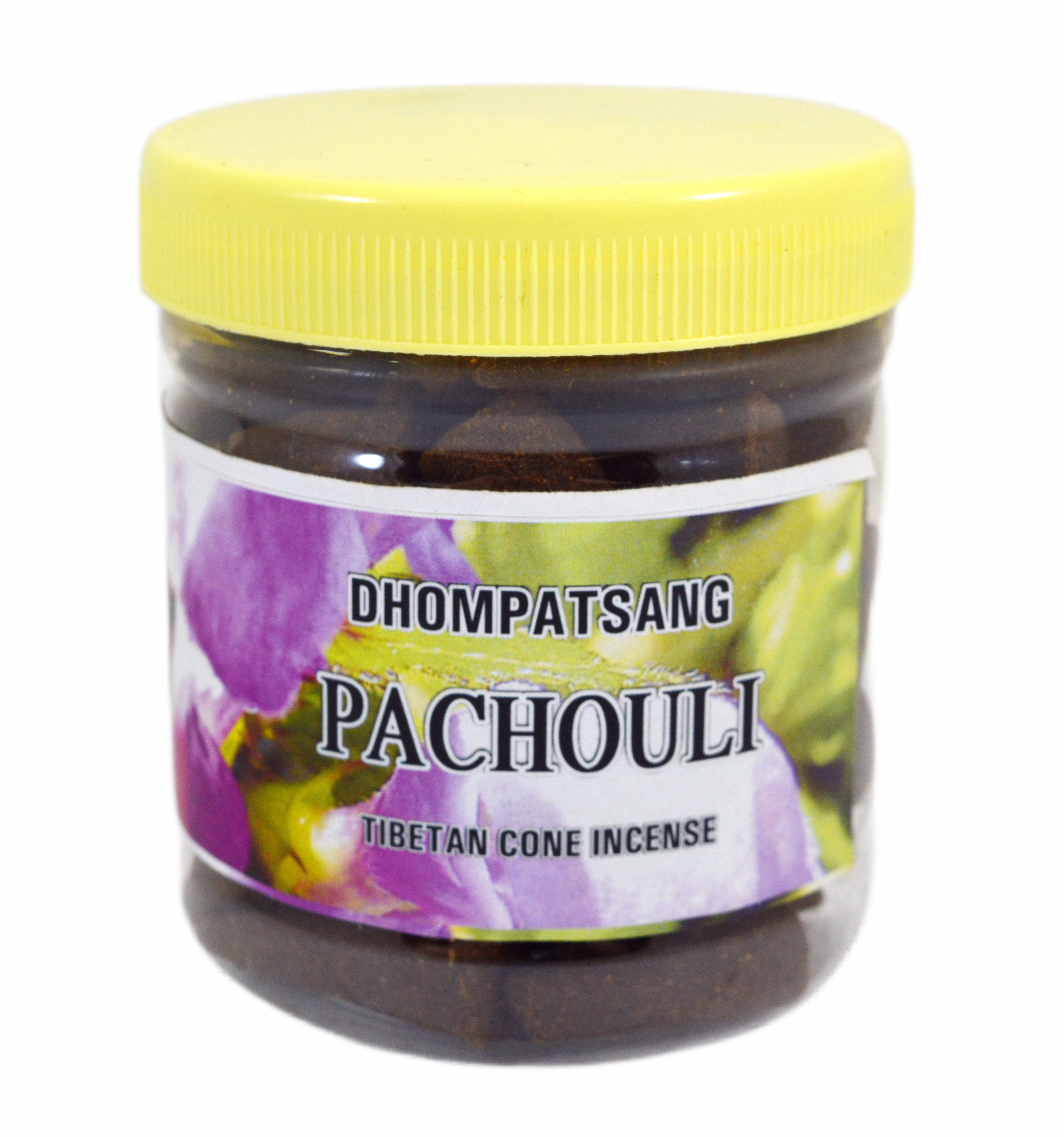 Благовоние конусное Dhompatsang Pachouli Tibetan Incense, 70 конусов по 3 см. 